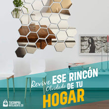 Espejo Hexagonal / Decora Tus Espacios ( 12 Piezas )